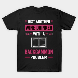 Wine Drinker Backgammon T-Shirt